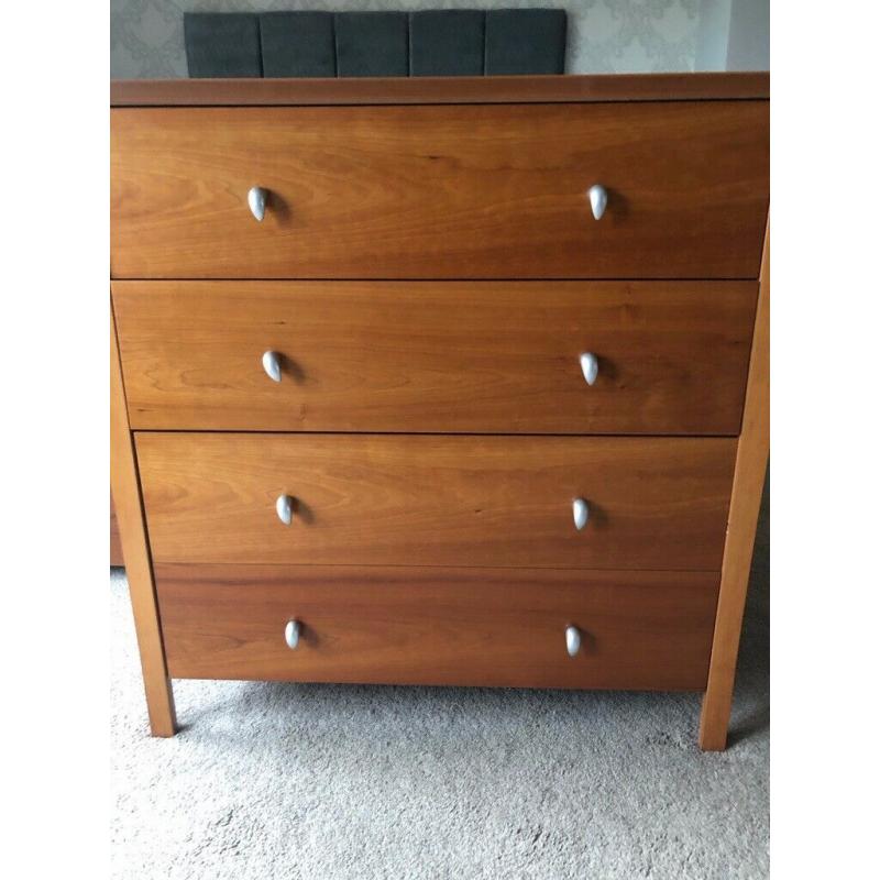 Chest of Drawers and 2 beside tables