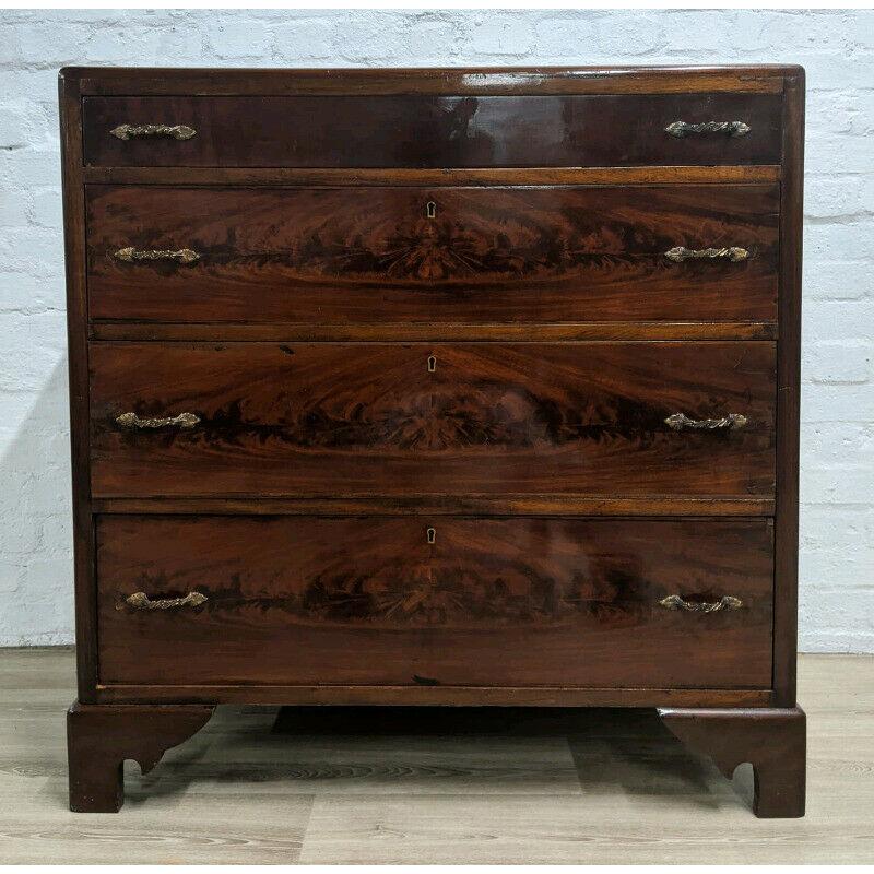 Vintage Walnut Chest Of Drawers (DELIVERY AVAILABLE)