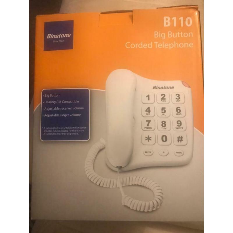 Big Button Corded telephone