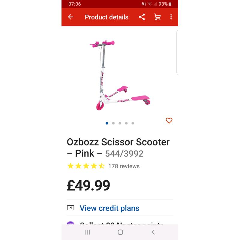 Ozzbozz scissor scooter
