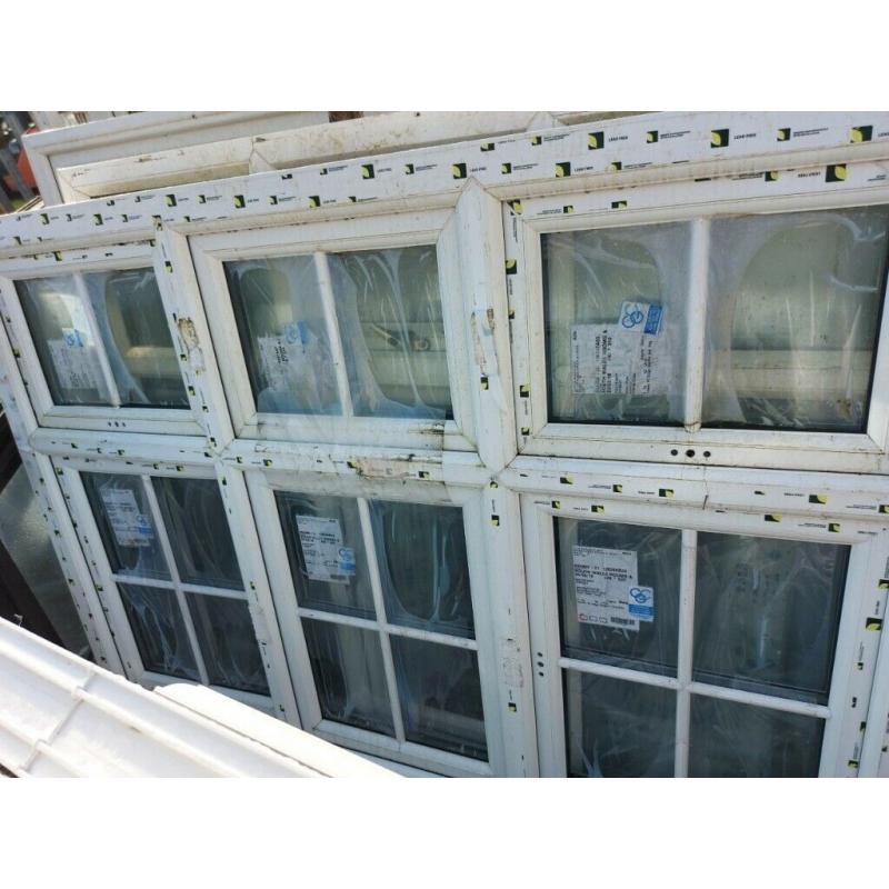 New UPVC Double Glazed Georgian White Window 1830mm W x 1280mm H
