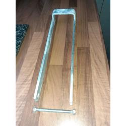 Galvanised heavy duty field gate throw over loop
