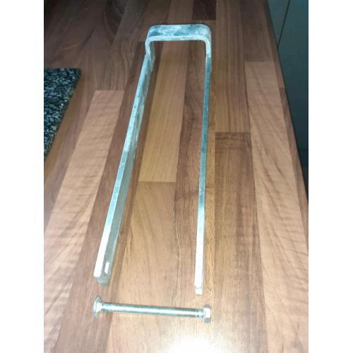 Galvanised heavy duty field gate throw over loop