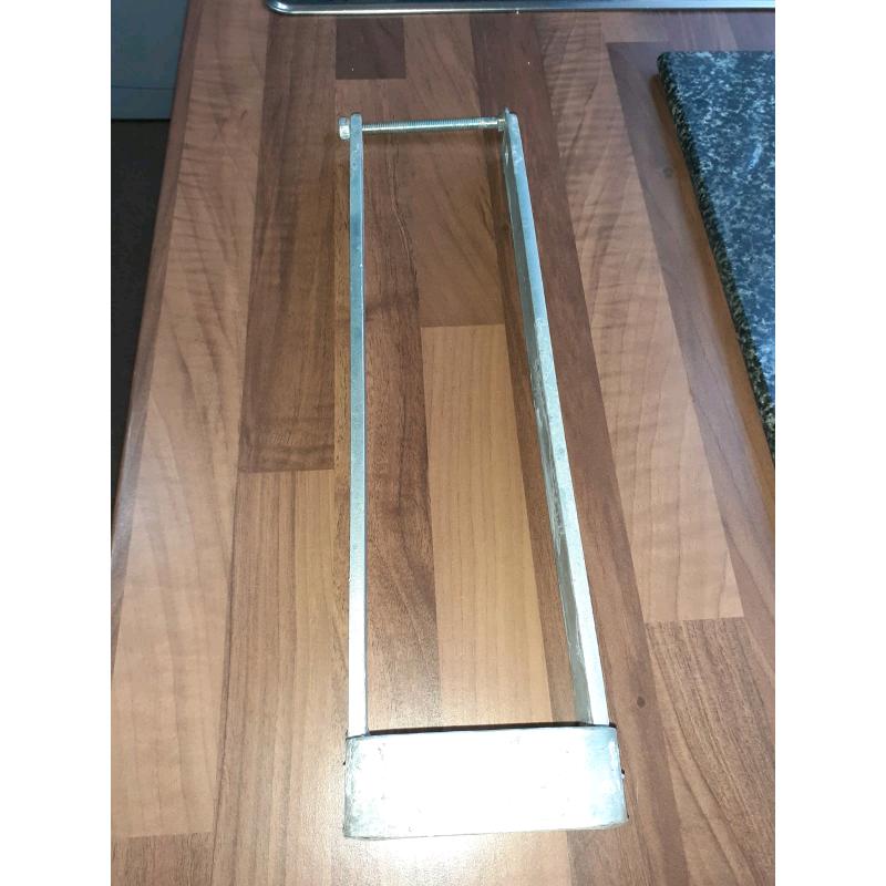 Galvanised heavy duty field gate throw over loop