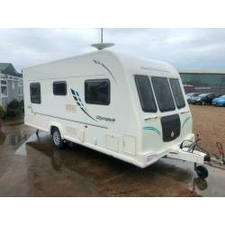 2010 BAILEY OLYMPUS FIXED BED INC, FITTED MOTORMOVER CORNER WASHROOM