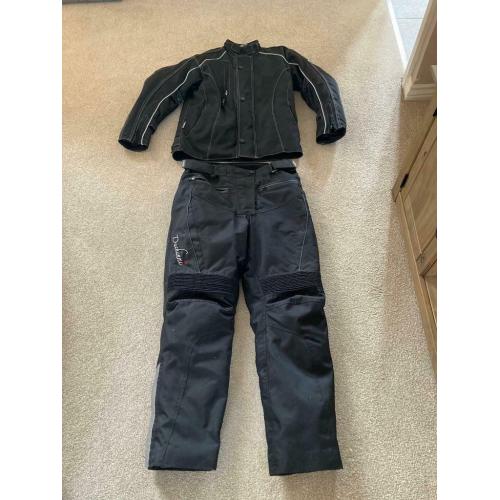 Motorbike jacket and trousers
