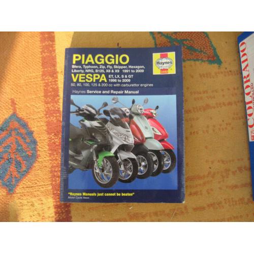 Piaggio Haynes workshop manual scooters 50cc to 200cc 1991 to 2009