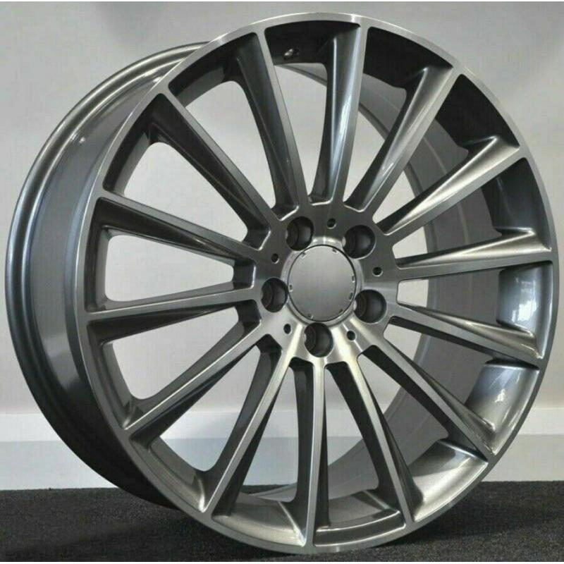 x4 20" Premium Turbine Mercedes Style Amg 8.5/9.5 Mercedes C E S Class Grey Pol
