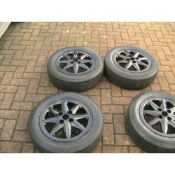 SET 4,GENUINE , RENAULT,4 STUD,4 X 100 PCD,14 INCH,ALLOYS,CENTRES,MATCHING 165/65/14s