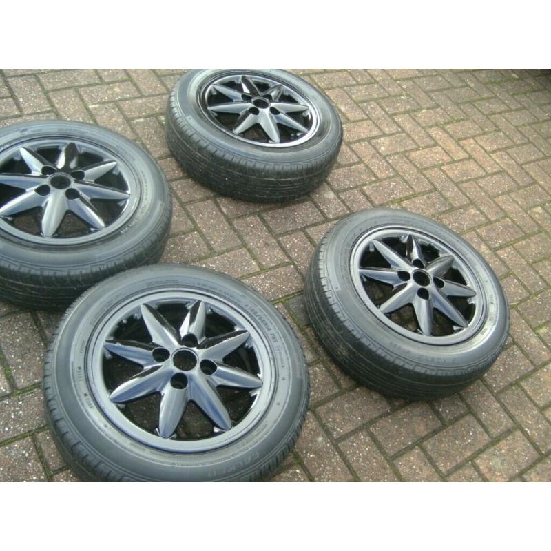 SET 4,GENUINE , RENAULT,4 STUD,4 X 100 PCD,14 INCH,ALLOYS,CENTRES,MATCHING 165/65/14s