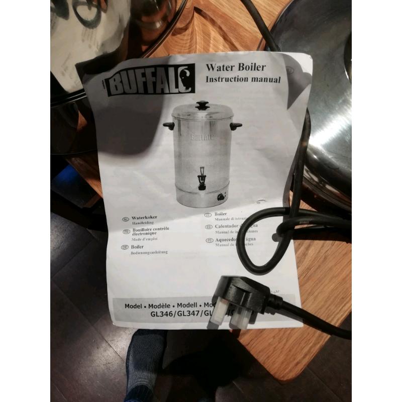 40ltr buffalo water boiler new unused
