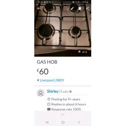 gas hob very good condition