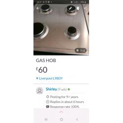 gas hob very good condition