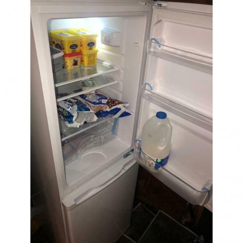 Selling a fridge freezer for ?200 was bought for 260 tape still inside collection only