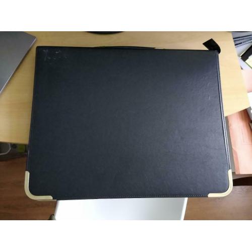 A3 folder leather bound