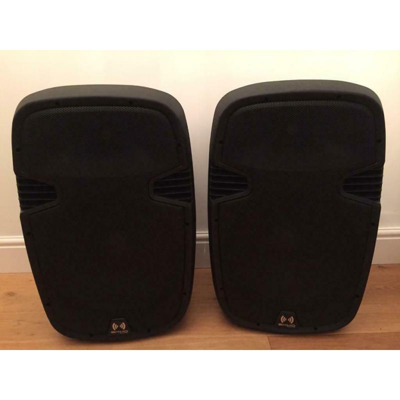 Pair of Ekho RS 15A 15? Active Speakers. As New. Used Once