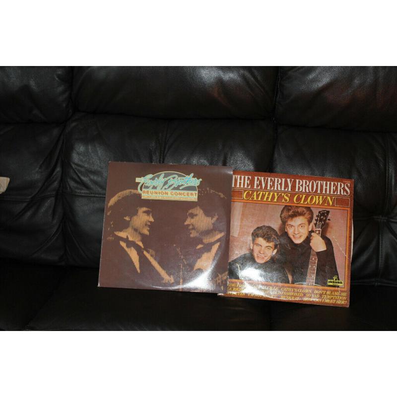 2 LP of the everly brothers cathys clown/ and reunion concert