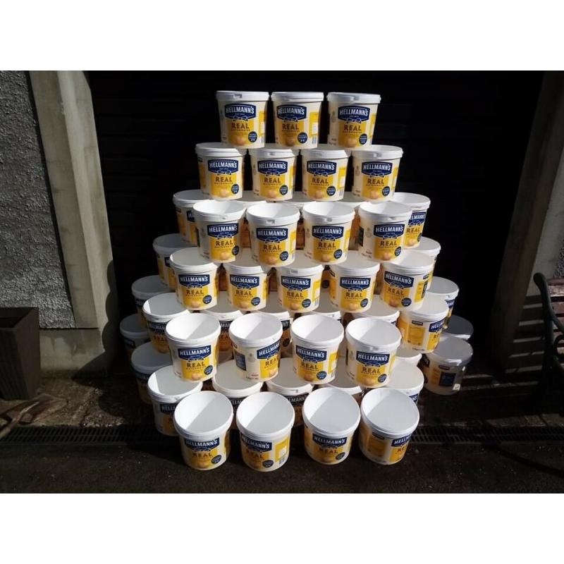 10 litre Plastic Buckets & Lids Recycled Washed Ready For Re-use Used Once from new.
