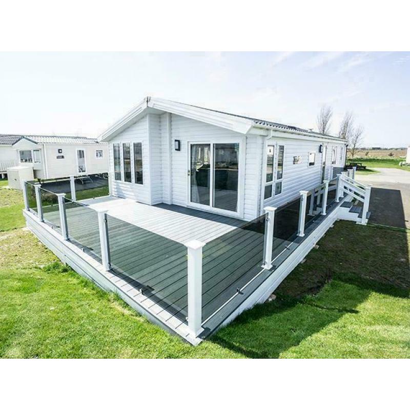Lodge For Sale In Skegness With Full Wrap Decking CALL DEVAN ON 07495701402
