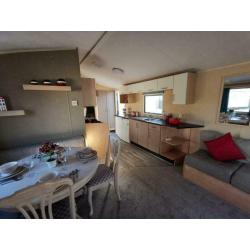 used 8 berth static caravan for sale at TRECCO BAY FREE SITE FEES FOR 2020/2021