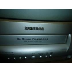 schneider 14 in tv/vcr combo with remote