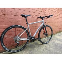 Boardman HYB 8.6 Mens Hybrid Bike 2021 - Silver Medium