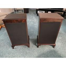 Sheraton Hi Fi Speaker Cabinets (Mahogany) REDUCED