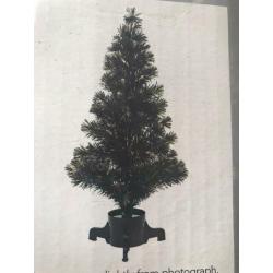 Black and Gold Fibre Optic Christmas tree