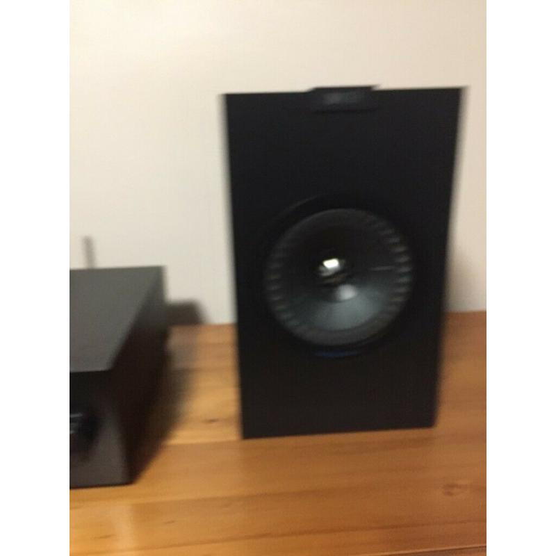 yamaha hifi and kef q150 speakers
