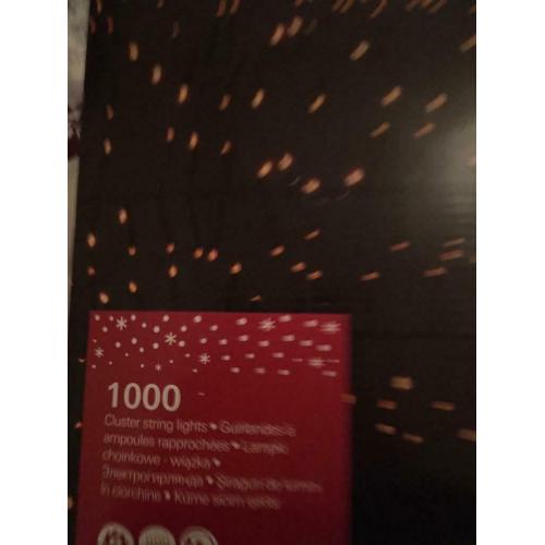 1000 warm white cluster lights