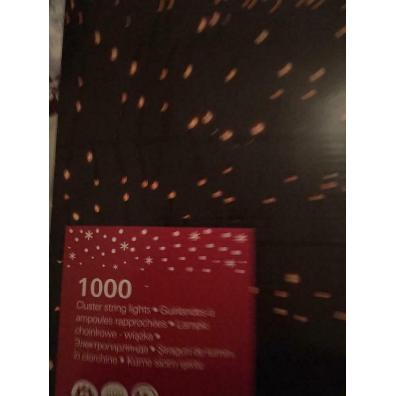 1000 warm white cluster lights