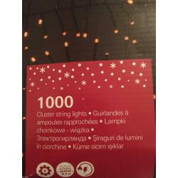 1000 warm white cluster lights