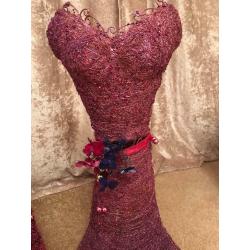 Pink sparkly cone tree and bodice
