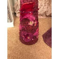 Pink sparkly cone tree and bodice