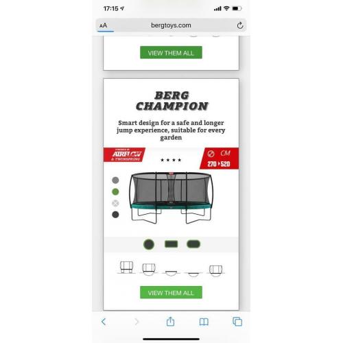 Berg trampoline 3.20x2.20