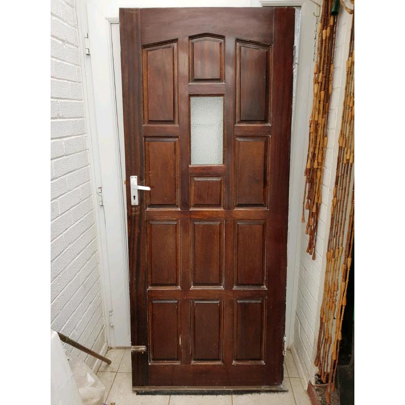 Solid Wooden Exterior Door