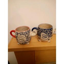 Pair of elephant mugs