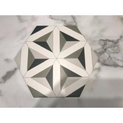 Contour Shadow Hexagon Tiles (x11)