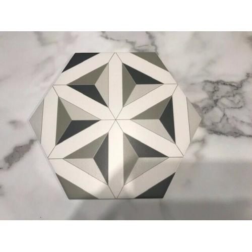 Contour Shadow Hexagon Tiles (x11)