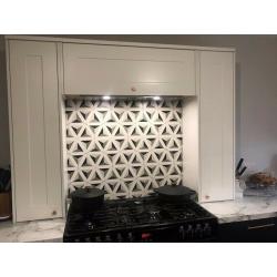 Contour Shadow Hexagon Tiles (x11)