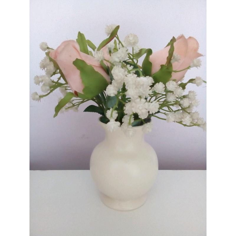 Vintage Poole Pottery Floral Vase mint condition! inc; Flowers!!