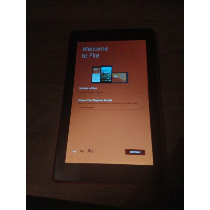 Red fire 7 tablet unknown memory size