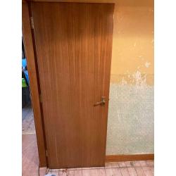Various Wooden interior doors.
