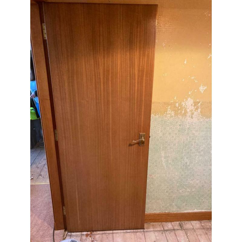 Various Wooden interior doors.