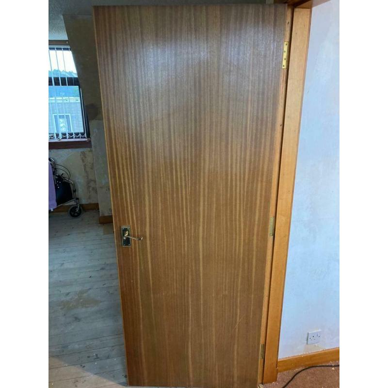 Various Wooden interior doors.