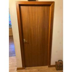 Various Wooden interior doors.