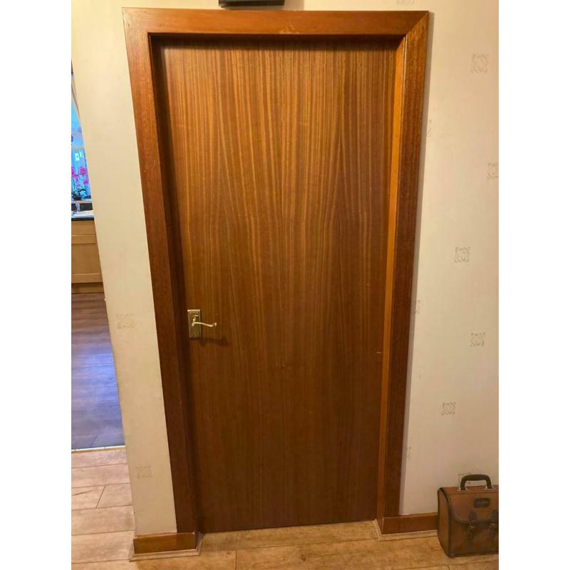 Various Wooden interior doors.