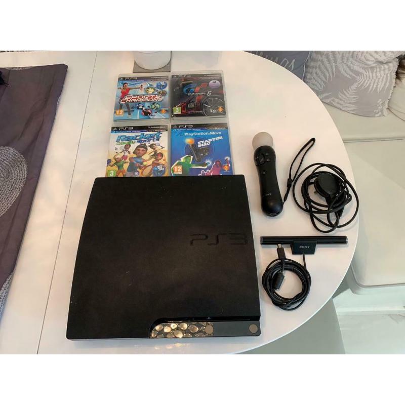 PlayStation 3 with 4Games and Controller