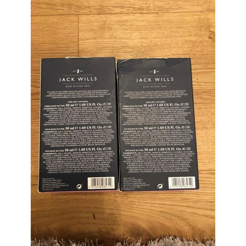 Jack Wills x2 Body Butter Trio