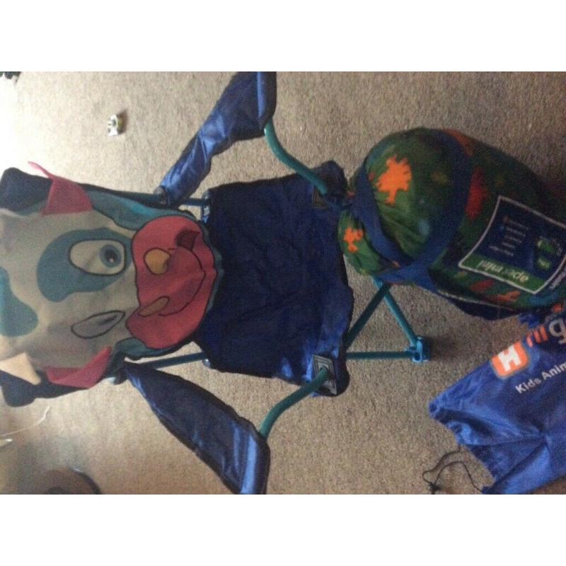 Sleeping bag and camping chair